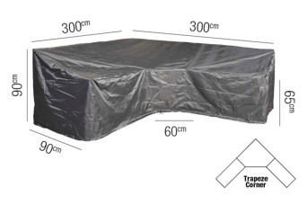 Loungesethoes AeroCover Platinum 300 x 2300 L-vorm Trapeze