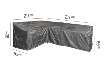 Loungesethoes AeroCover Platinum 270 x 210 cm Links L-vorm