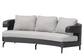  Loungesofa Embrace Leder Schwarz Artie 700796-31