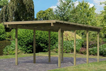  Karibu Carports ECO-Serie Einzelcarport 2 ++ 676x304x229 cm 200109-31