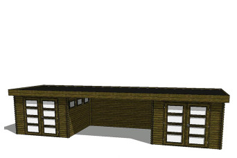 Gartenhaus/Blockhütte Fonteyn Module 1000 x 300 FMB3030FMB3030L400W400-31