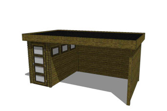  Gartenhaus/Blockhütte Fonteyn Module 550 x 300 FMB1530L400W400W300-31