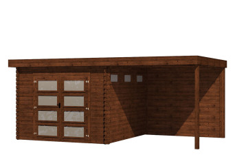  Gartenhaus/Blockhütte Fonteyn Module 550 x 300 FMB3030L250W250-31