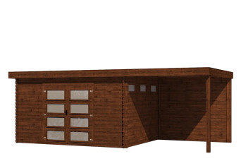  Gartenhaus/Blockhütte Fonteyn Module 650 x 300 FMB4030L250W250-31