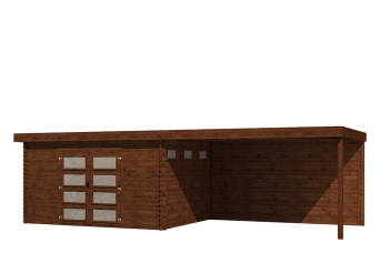  Gartenhaus/Blockhütte Fonteyn Module 800 x 300 FMB4030L400W400-31