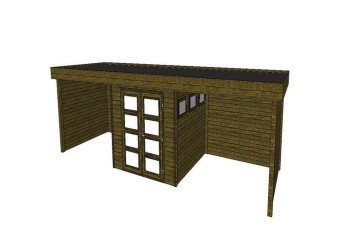  Gartenhaus/Blockhütte Fonteyn Module 900 x 300 FMBMW4-31