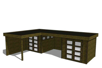  Gartenhaus/Blockhütte Fonteyn Module 900 x 600 FMBMW1-31