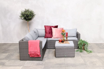  Loungeset-Eckcouch Connor Anthrazit Fonteyn Gartengarnitur 700251-31