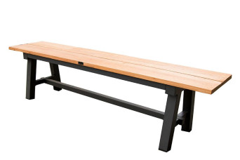  Tuinbank Tampa 180x40cm Teak/Antraciet Allure 758540-31