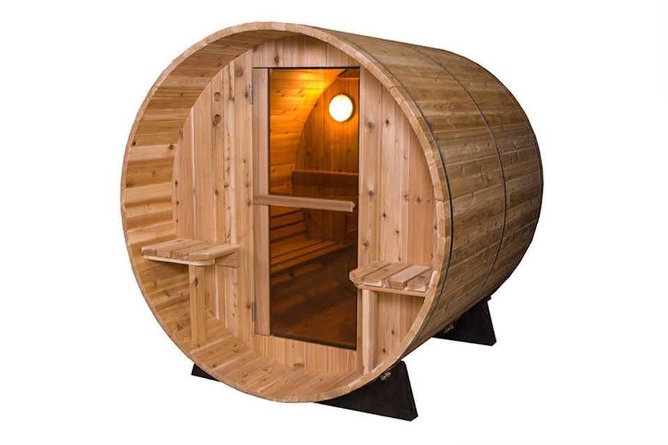 Barrel Sauna | Rustic 7+1 Ft. | Buitensauna | Red ceder hout Unieke vorm