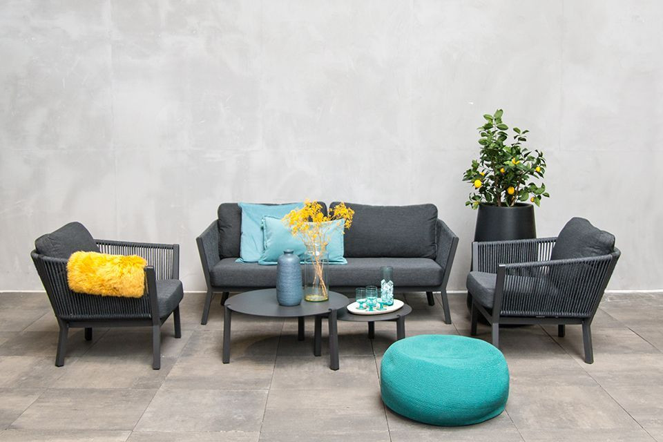 Commissie motto begaan Fonteyn | Loungeset Meria | Dark Grey - Lounge-Sets - Gartenmöbeln