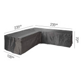 Loungeset Schutzhülle - L 235x235x100xH70cm. - Platinum