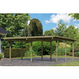 Karibu Carports ECO-Serie Doppelcarport 1 ++ 490x563x229 cm