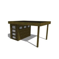 Gartenhaus/Blockhütte Fonteyn Module 400 x 300
