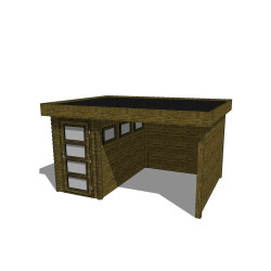 Gartenhaus/Blockhütte Fonteyn Module 400 x 300