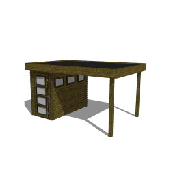 Gartenhaus/Blockhütte Fonteyn Module 450 x 300