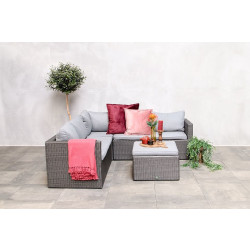 Loungeset-Eckcouch Connor - Anthrazit - Fonteyn Gartengarnitur