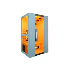  Sauna Levi 2 Plus Exklusiv-Serie Vollspektrum Infrarotkabine 2000 Watt 400024-10