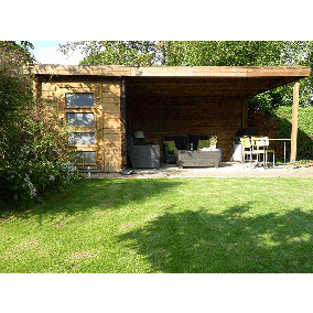  Gartenhaus/Blockhütte Fonteyn Module Hochdruck-Imprägniert 250 cm x 300 cm 201226-10