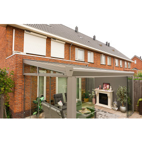  Terrassenüberdachung Topline Überdachung mit Polycarbonat klar oder opal 300 x 350 cm 330238-10