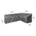 Loungesethoes AeroCover Platinum 270 x 210 cm Rechts