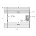 category Außensauna Fonteyn Rustic 7+1 FT Saunafass 245 x 185 x 200 cm 400006-01