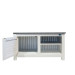  Außenküche Modul Fonteyn Schrank Fresh White / Teak Braun 110 x 62 x 60 cm 500021-01
