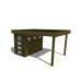  Gartenhaus/Blockhütte Fonteyn Module 400 x 300 FMB1530L250-01