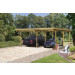  Karibu Carports ECO-Serie Doppelcarport 1 ++ 490x563x229 cm 200263-01