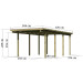  Karibu Carports ECO-Serie Einzelcarport 2 ++ 676x304x229 cm 200109-01