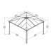  Aluminium Pavillon Palram Palermo 3600 Gazebo 310282-00