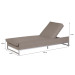 Ibiza ligbed Textileen Taupe aluminium exotan persoon