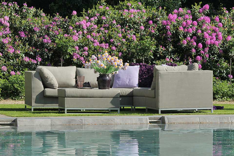 Loungeset Hoekbank Ibiza Textilene Persoon Exotan!